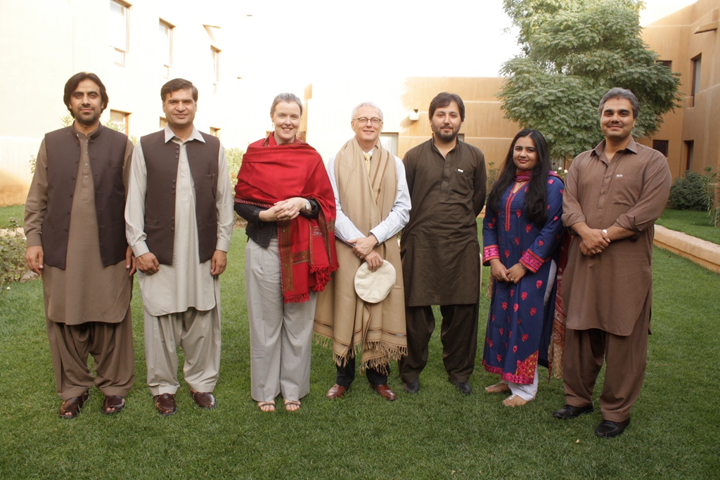 Australia Awards Alumni met with AusAID staff in Quetta to discuss how they are applying their Australian education to development in Pakistan